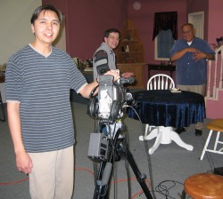 Eric and others in the Tribal Trails Studio